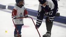 Týden hokeje na rakovnickém zimním stadionu přilákal 22 začínajících bruslařů včetně tří holčiček.