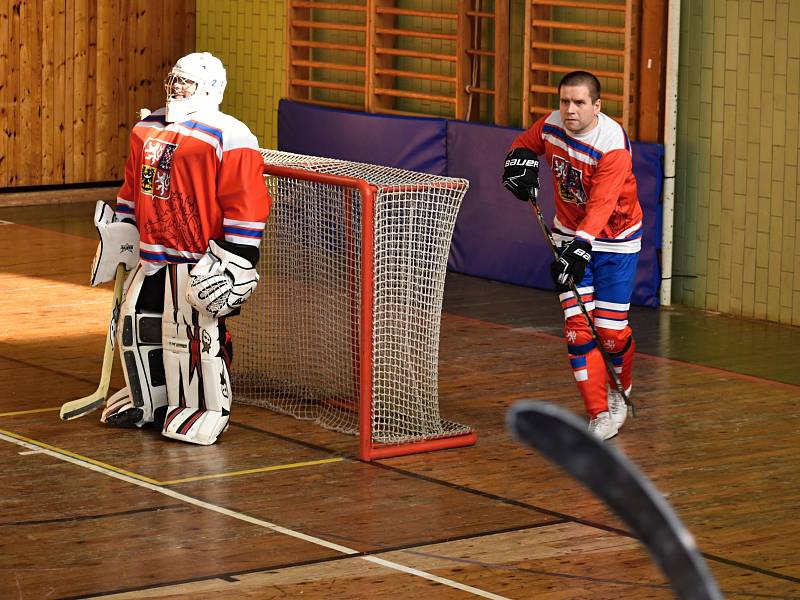 Multi charitativní akce Retro hokejbal pomáhá se v rakovnické sportovní hala uskutečnila již počtvrté.