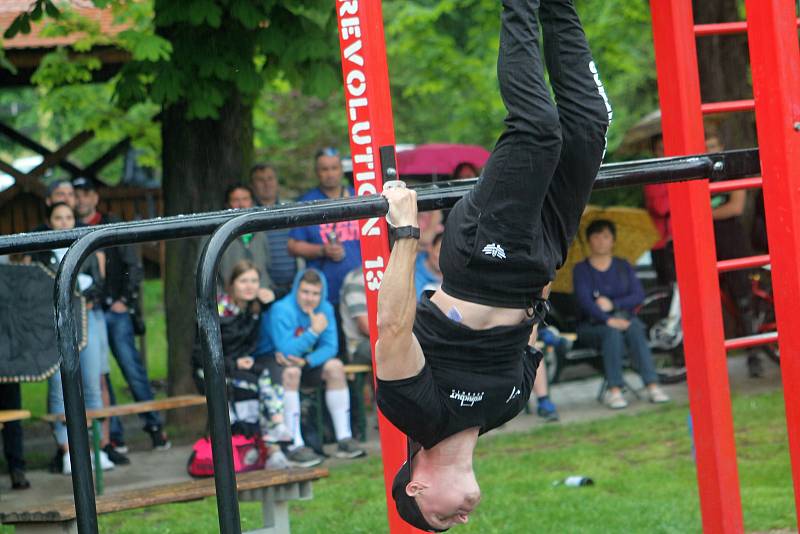 Pátý ročník Street workout Battle v Čermákových sadech.