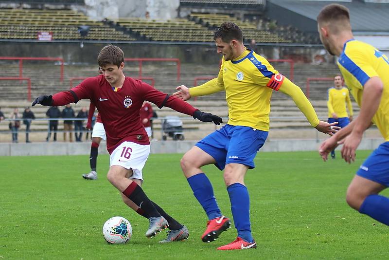 Z fotbalového utkání ČFL Sparta Praha B - SK Rakovník (3:0)