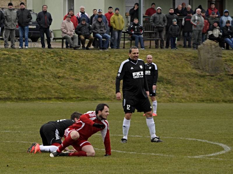 Zavidov ve svém druhém jarním vystoupení prohrál s týmem Zbuzany 2:3 (0:1)