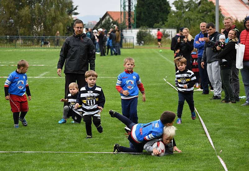 Na hřišti na Zátiší v Rakovníku se uskutečnil Dětský sportovní den, který uspořádali rakovničtí ragbisté.