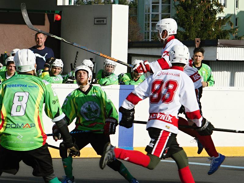 Rakovničtí hokejbalisté v dalším kole extraligy prohráli se Sudoměřicemi 2:5.