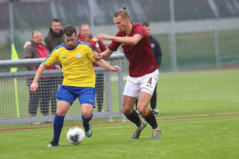 Z fotbalového utkání ČFL Sparta Praha B - SK Rakovník (3:0)