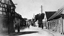 Plzeňská ulice v meziválečném období.