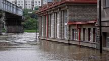 Povodně na Berounce, srpen 2002.