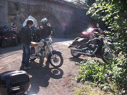 Druhé setkání majitelů mopedů Stadion v Rakovníku a na Křivoklátě