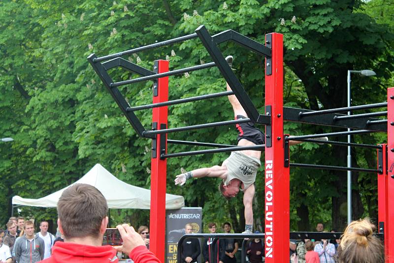 Pátý ročník Street workout Battle v Čermákových sadech.