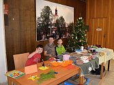 Vánoční jarmark s kreativními dílnami v Novostrašeckém kulturním centru.