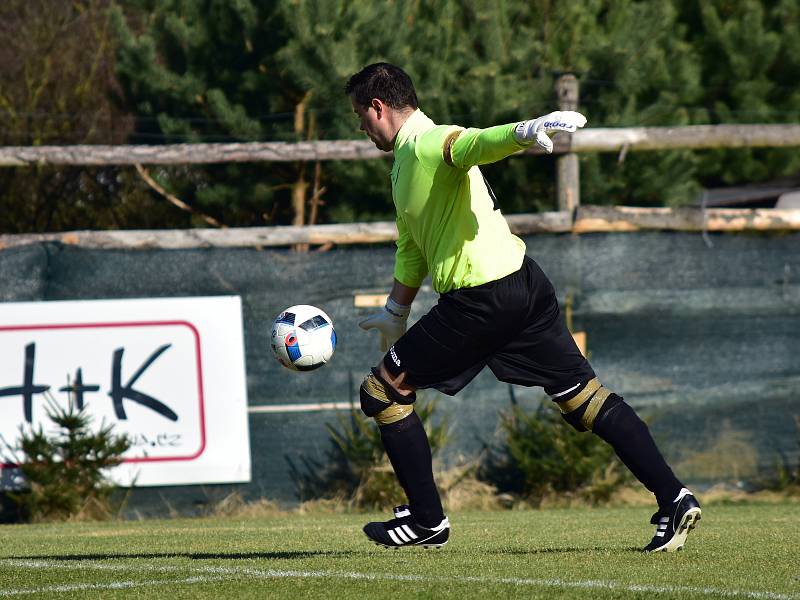 Fotbalisté Olešné si poradili s Rynholcem, který zdolali 1:0.