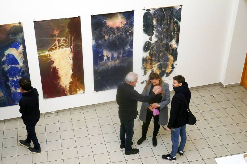 Komentovaná prohlídka Miloslava Polcara k výstavě Absorpce v Nové síni pod Vysokou bránou.