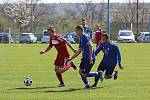 Z fotbalového utkání okresního přeboru Mšec - Zavidov B (1:2)