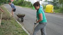 Dobrovolnická brigáda v Mateřské školce v Jesenici