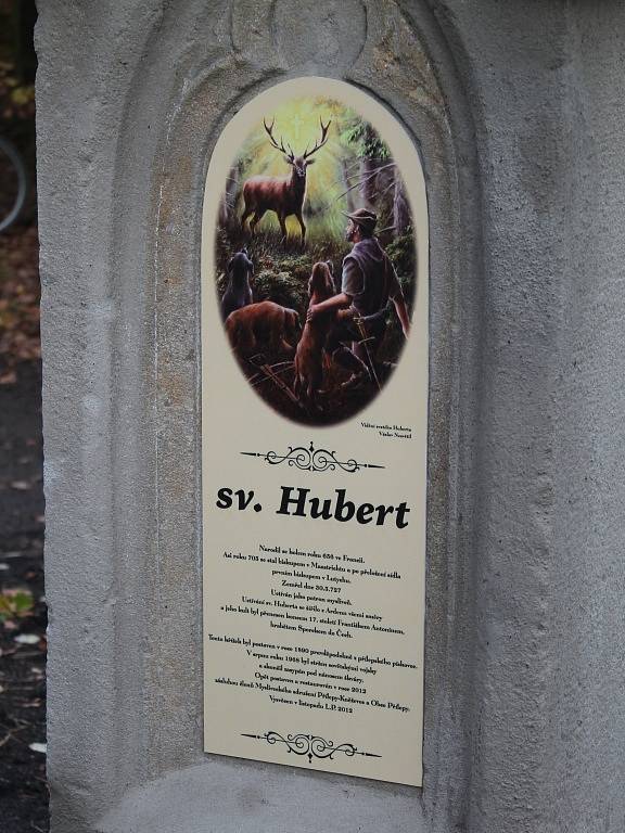 Odhalení křížku sv. Huberta Přílepy