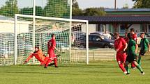 I. B třída: Lubná (v černozeleném) potvrdila dobrou formu, Vinařice porazila 4:1.