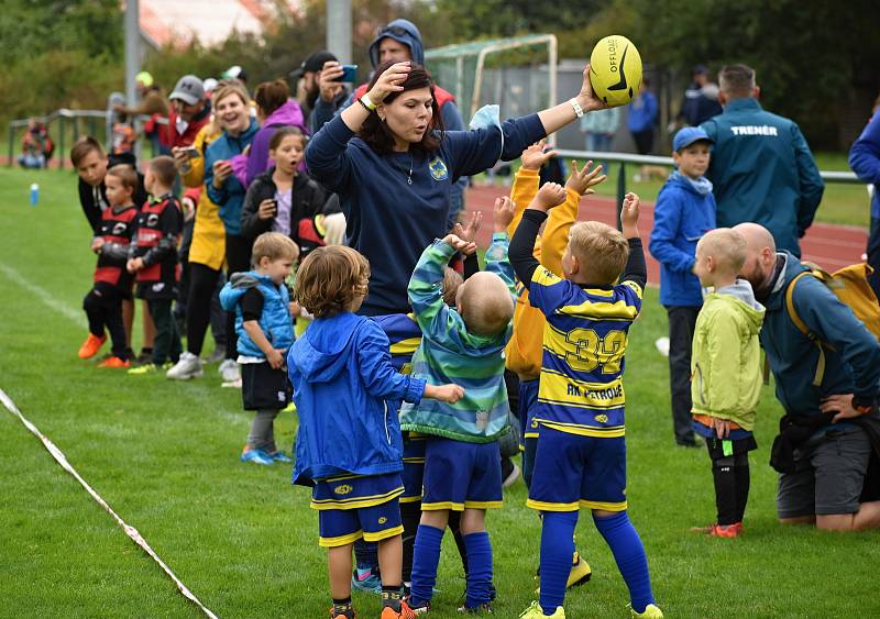 Na hřišti na Zátiší v Rakovníku se uskutečnil Dětský sportovní den, který uspořádali rakovničtí ragbisté.