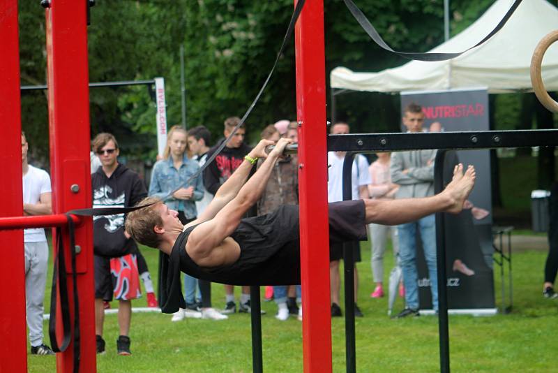 Pátý ročník Street workout Battle v Čermákových sadech.