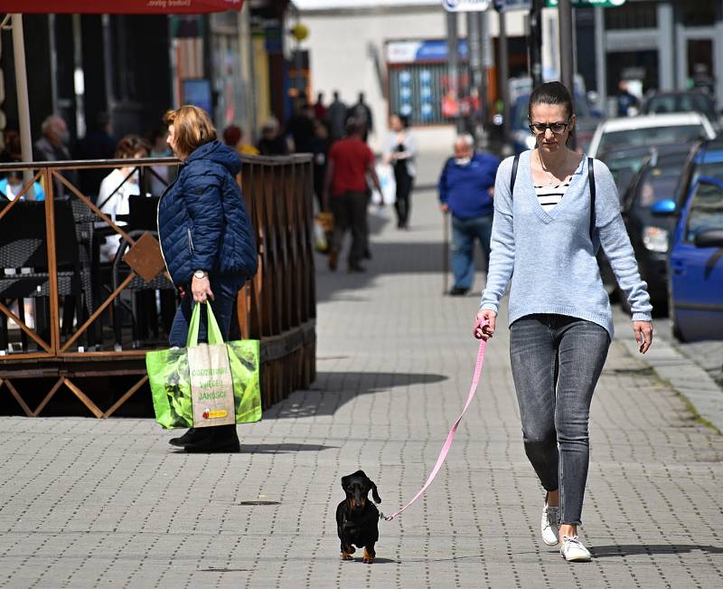 Střed rakovnického náměstí po dlouhé době zaplnili trhovci se svými stánky. Tradiční čtvrteční trhy se budou konat opět jednou za dva týdny.