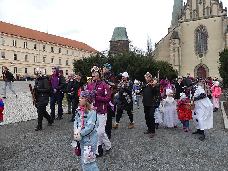 Hlavním tématem masopustu v Rakovníku byla zima.