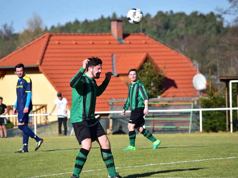 Fotbalisté Olešné si poradili s Rynholcem, který zdolali 1:0.