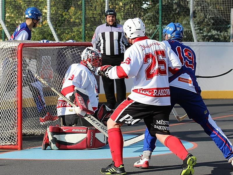 Hokejbalisté HBC Rakovník prohráli v přípravě s Mostem 1:3.