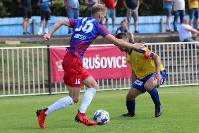 ČFL: SK Rakovník (ve žlutém) - Viktoria Plzeň B