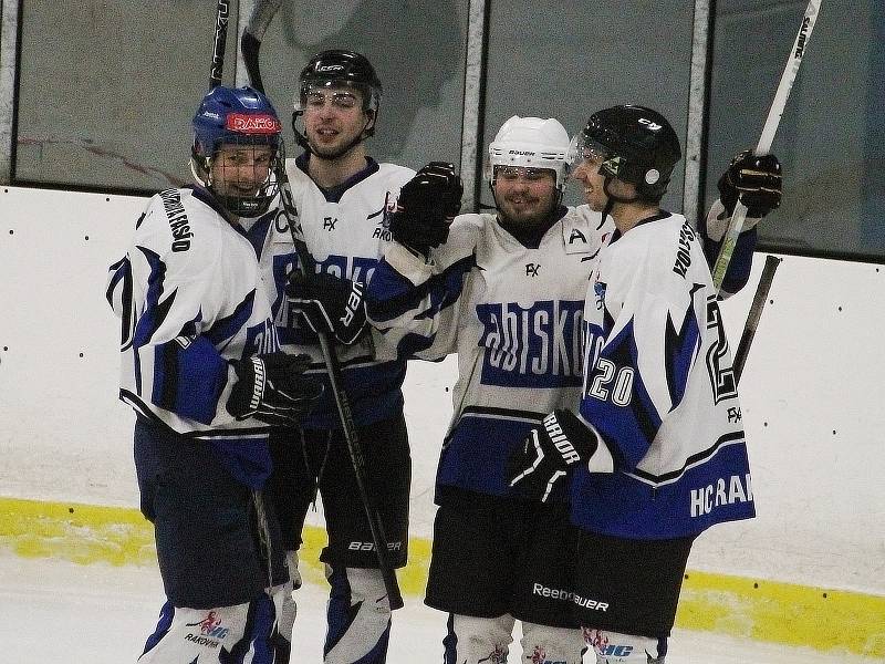 Hokejisté rakovnické rezervy zdolali kladenskou Hvězdu 3:2.