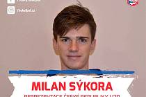 Milan Sýkora junior v době, kdy dostal první pozvánku do reprezentace ČR.