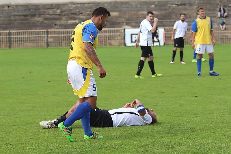 Z fotbalového utkání I.A třídy SK Rakovník B - Chlumec (0:3)