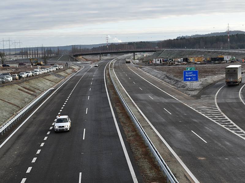 Slavnostní otevření desetikilometrového úseku dálnice D6.