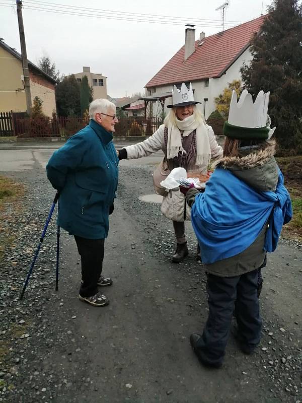 Tříkrálová sbírka v Lišanech.