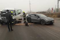 Nehoda se stala na silnici mezi Rakovníkem a obcí Krupá.