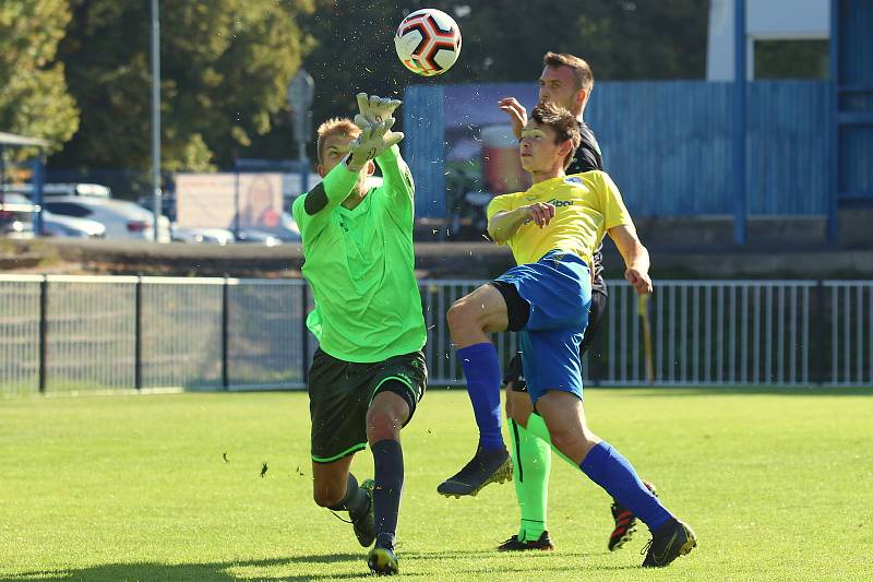 I. A třída: SK Rakovník B (ve žlutém) - Chlumec 1:2 PP