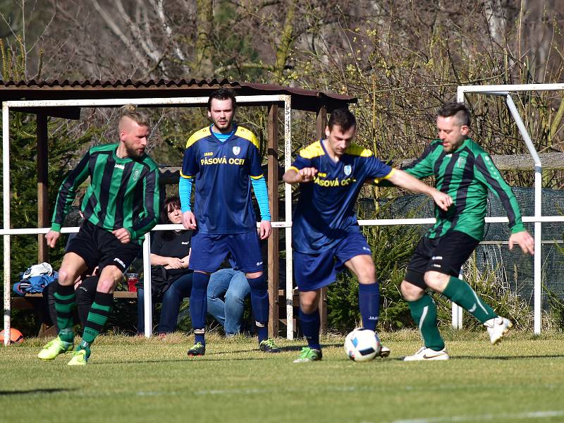 Fotbalisté Olešné si poradili s Rynholcem, který zdolali 1:0.