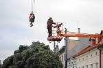 Historické centrum Rakovníka zdobí od pátku strom z obce Kolešovice.