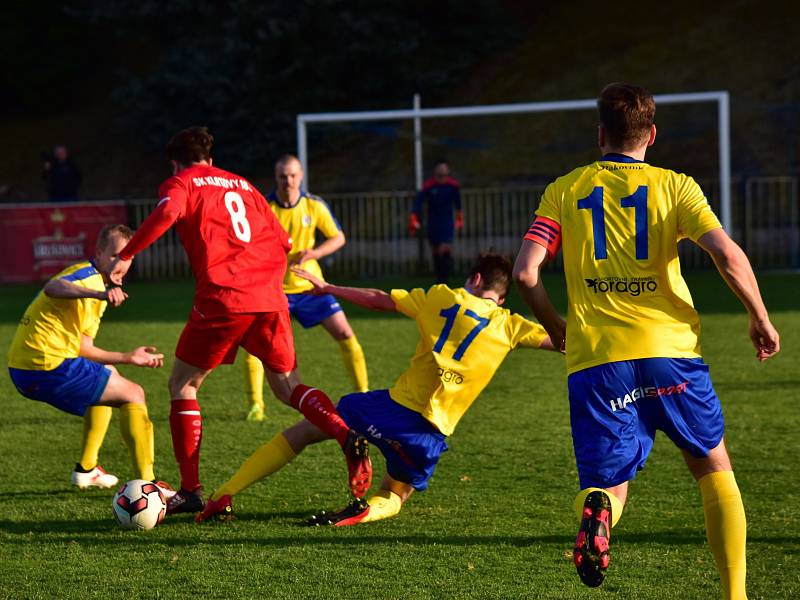 Fotbalisté SK Rakovník v divizní dohrávce smetli Klatovy 4:0.