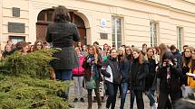 Rakovničtí studenti vyšli do ulic a připojili se ke stávce za klima. Během protestu zamířili také na radnici, kde předali místostarostovi města Jan Šváchovi otevřený dopis.