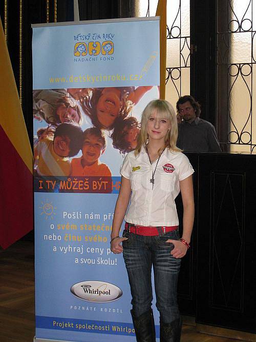 Veronika Bayerová získala cenu za Dětský čin roku 2010