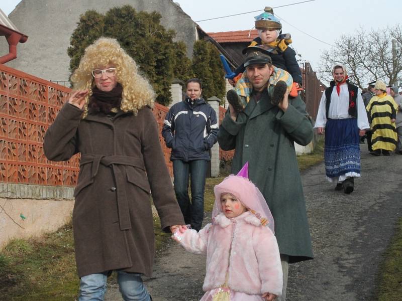 Masopustní průvod v Rousínově