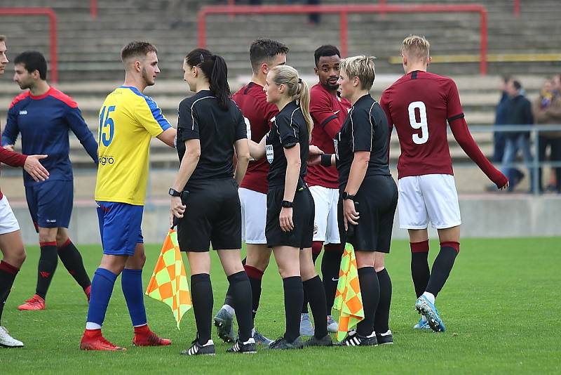 Z fotbalového utkání ČFL Sparta Praha B - SK Rakovník (3:0)