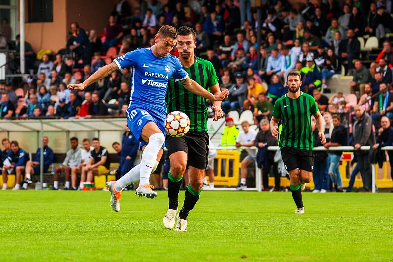 2. kolo MOL Cupu: FC Rokycany (zelení) - FC Slovan Liberec 1:5.