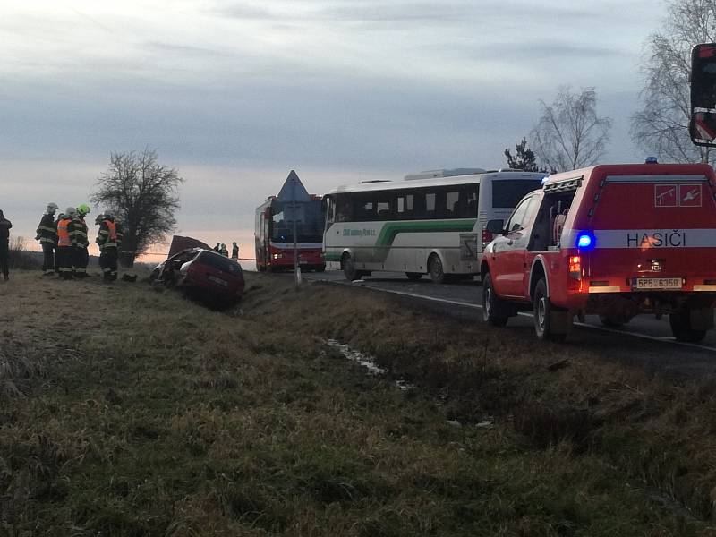 Smrtelná dopravní nehoda u Ejpovic.