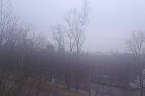 Nedělní mrazivé ráno v Plzni.