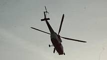 Vrtulník zasahoval v Rokycanech.