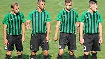 Fotbalisté FC Rokycany (na archivním snímku hráči v zelených dresech) porazili Jindřichův Hradec 2:0 a slaví třetí výhru v řadě.