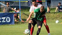 Fotbalisté FC Rokycany (na archivním snímku hráči v zelených dresech) porazili Jindřichův Hradec 2:0 a slaví třetí výhru v řadě.