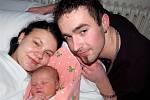 Tereza NOVÁ ze Stupna si pro svůj příchod vybrala 27. prosince 2009. Narodila se v 8.20 hodin. Její porodní váha 3,5kilogramu, měřila 51 cm. Tatínek Radek pomáhal mamince Lucii při porodu.