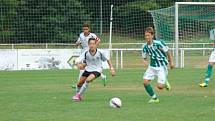 První ligový zápas starších žáků FC Rokycany U15. 