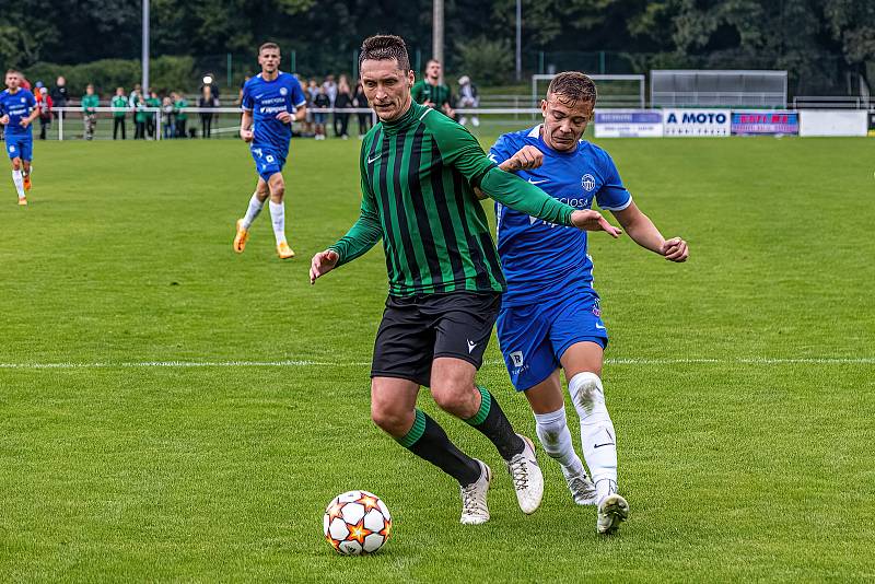 FC Rokycany (fotbalisté v zelených dresech), ilustrační snímek.