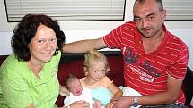 Kateřina DLOUHÁ  z  Břas  bude mít ve svém rodném listu datum narození  28. srpna. Narodila se  ve 13 hodina 55minut. Maminka Jana a tatínek Jaroslav věděli dopředu, že i napodruhé si z porodnice ponesou domů malou holčičku. 